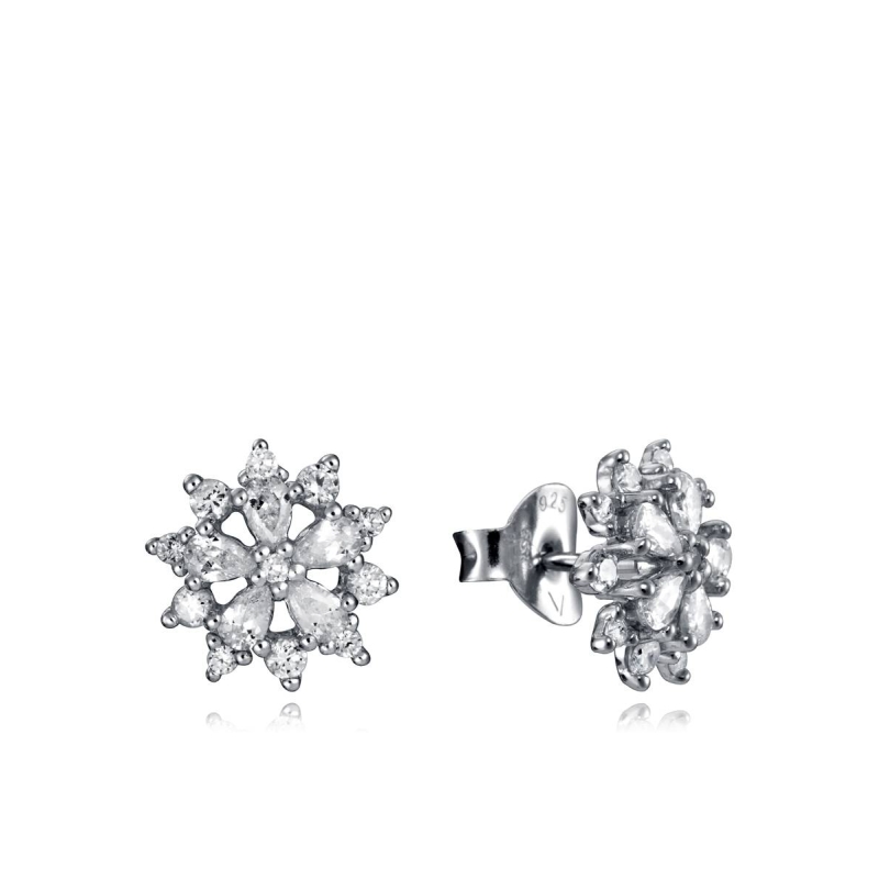 PENDIENTES VICEROY DE PLATA EN FORMA DE FLOR 7133E000-38