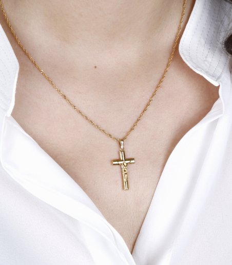 Colgante Cruz Oro 18k "Lucas"