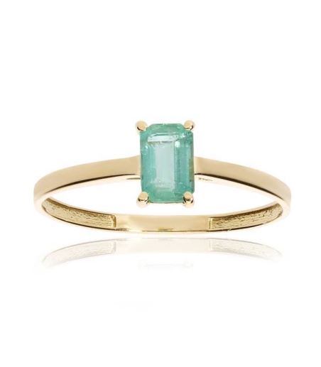 Anillo "Green Dream" Oro 18k. y piedra verde