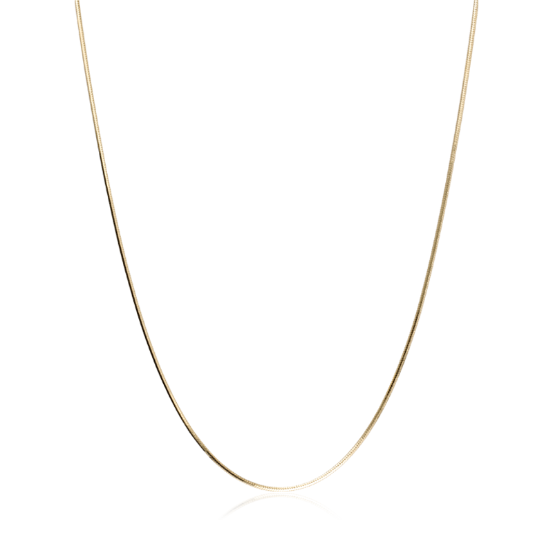 CADENA "BRUNA" ORO 18K COLA DE RATÓN 45 CM