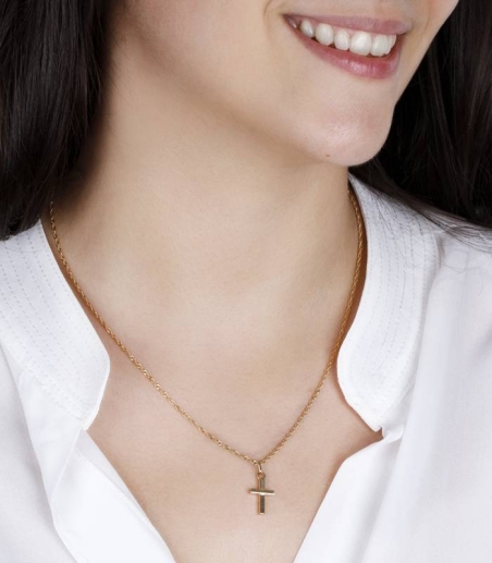 Colgante Cruz Oro 18k "Pedro"