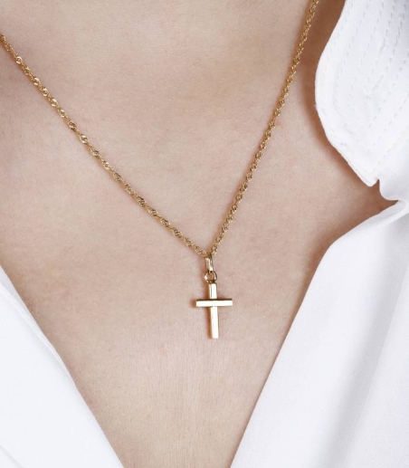 Colgante Cruz Oro 18k "Pedro"