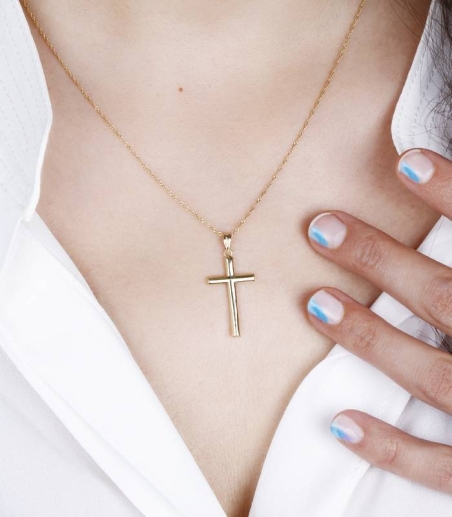 Colgante Cruz Oro 18k "Dionisio"