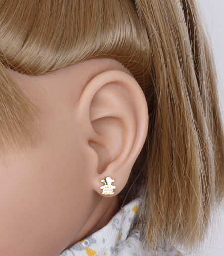 PENDIENTES "AMANDA" ORO 18K
