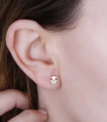 PENDIENTES "AMANDA" ORO 18K