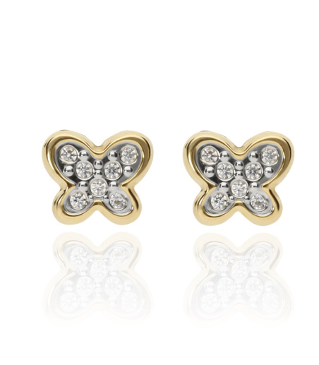 Pendientes Oro Mariposas