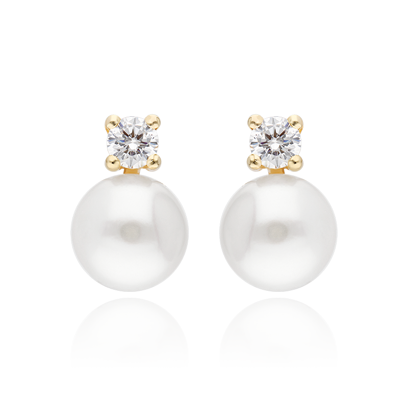 Pendientes "Pearly" Oro 18k Perlas Cultivadas