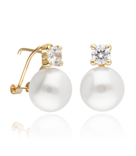 Pendientes "Pearly" Oro 18k Perlas Cultivadas