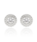 PENDIENTES "ARES" ORO BLANCO 18K