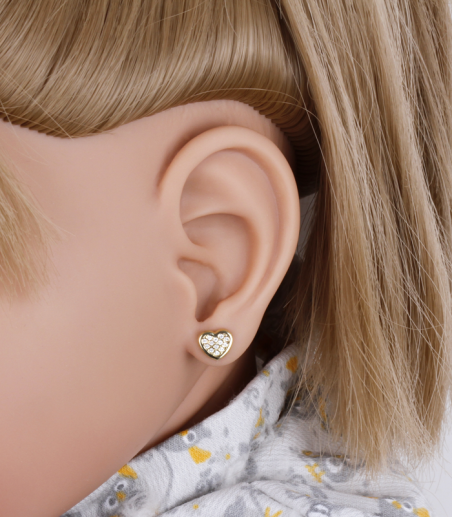 Pendientes Oro 18k y circonitas "Esther"