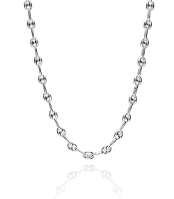 CADENA "OCEAN" PLATA DE LEY 60 CM