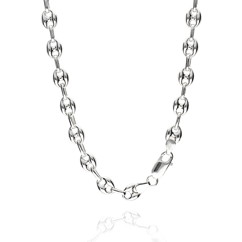 CADENA "SOUTH SEA" PLATA DE LEY 60 CM