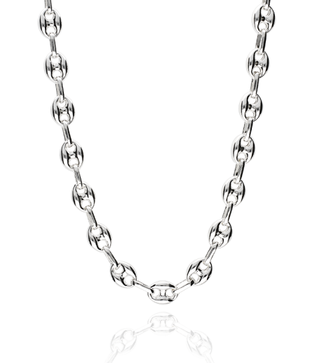 CADENA "SOUTH SEA" PLATA DE LEY 60 CM