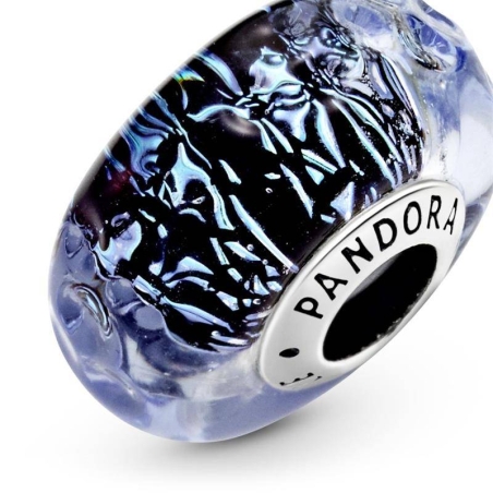 CHARM PLATA CRISTAL MURANO AZUL OSCURO 798938C00