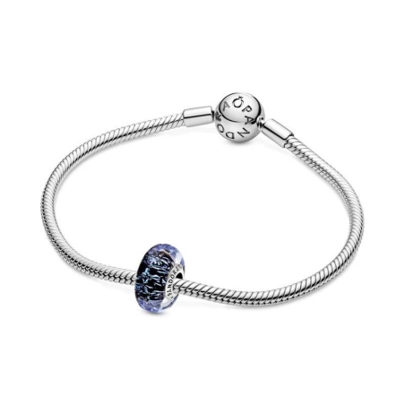 CHARM PLATA CRISTAL MURANO AZUL OSCURO 798938C00