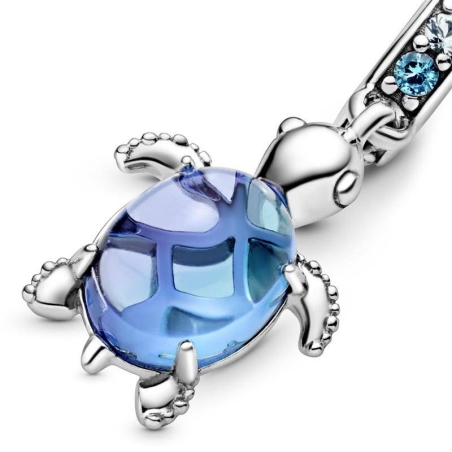 CHARM COLGANTE PLATA TORTUGA CRISTAL AZUL 798939C01