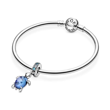 CHARM COLGANTE PLATA TORTUGA CRISTAL AZUL 798939C01