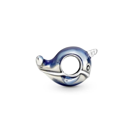 CHARM PLATA NARVAL ESMALTE AZUL 798965C01