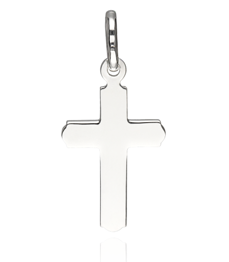 COLGANTE PLATA CUZ CRISTO 18X13MM