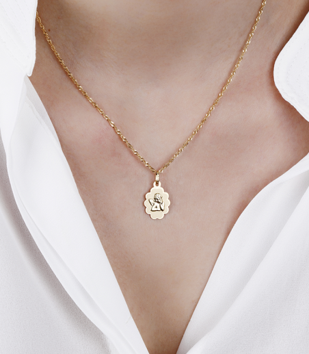 Medalla Oro 18k "Angelito Burlón"