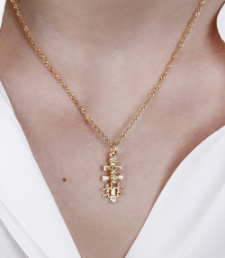 Cruz de Caravaca oro 18k