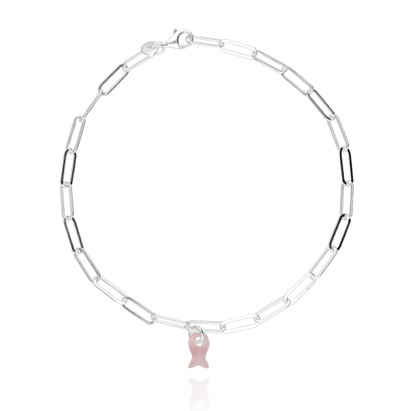 TOBILLERA ESLABON RECTANGULAR PEZ ROSA (REVISAR Y ACTIVAR) TOBILLERA ESLABON RECTANGULAR PEZ ROSA (REVISAR Y ACTIVAR)