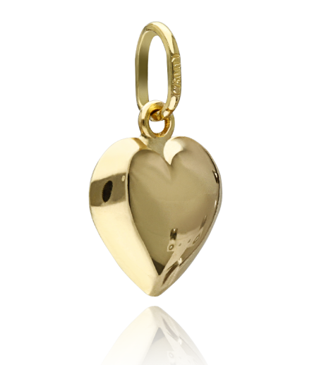 Colgante "Corazón mediano"  Oro Amarillo 18k.