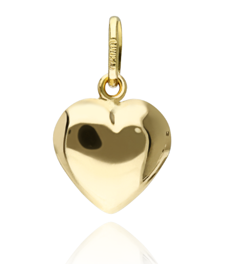 Colgante "Corazón mediano"  Oro Amarillo 18k.