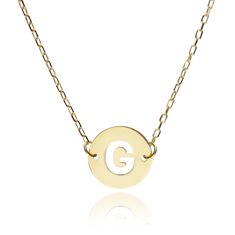 Gargantilla "Abc" Oro 18K Inicial G