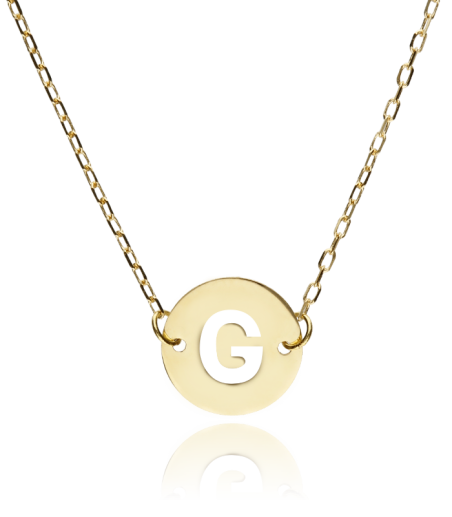 Gargantilla "Abc" Oro 18K Inicial G