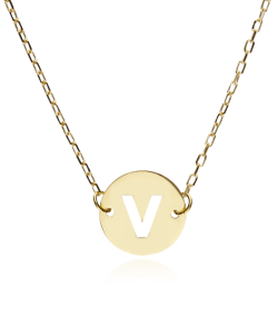 Gargantilla "Abc" Oro 18K Inicial V