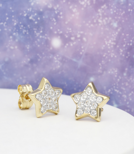 Pendientes Oro Estrellas