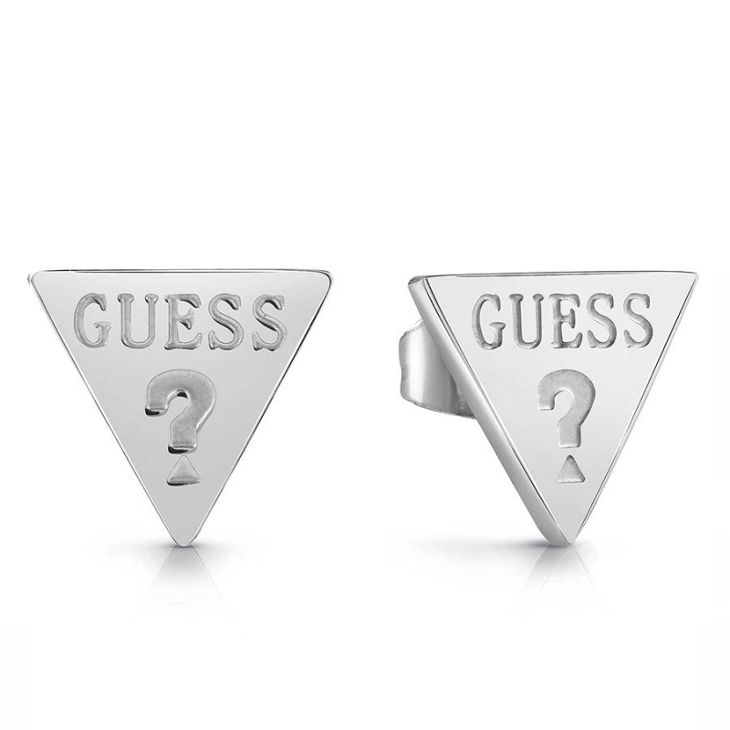 PENDIENTES GUESS TRIÁNGULO INTERROGACÍON UBE28063