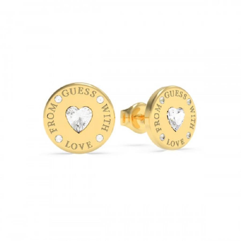 PENDIENTES GUESS WITH LOVE REDONDOS UBE70037
