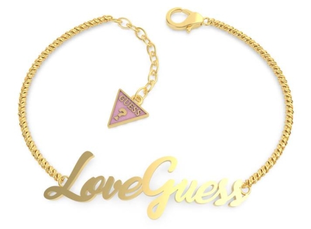 PENDIENTES GUESS LOVE SCRIPT UBB70058-S