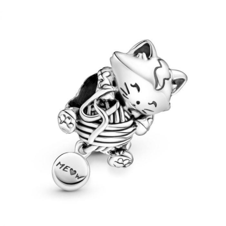 CHARM PANDORA KITTEN & YARN BALL 799535C00