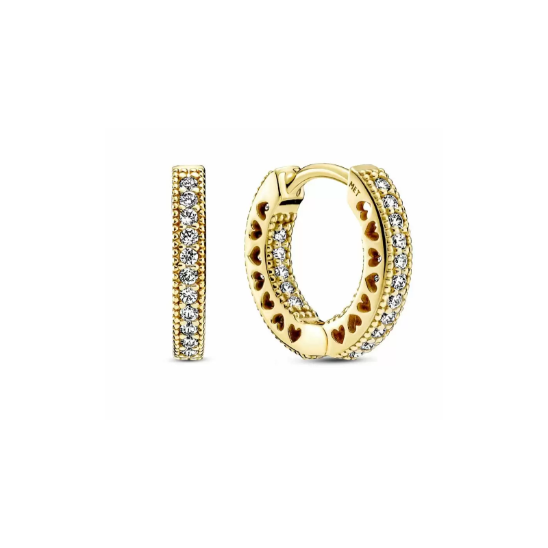 AROS PANDORA PAVÉ CON CORAZONES 266317C01 AROS PANDORA PAVÉ CON CORAZONES 266317C01