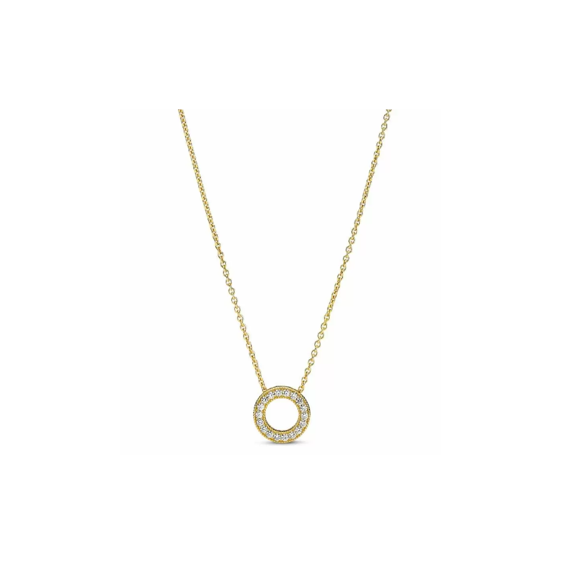 COLLAR PANDORA CIRCULO EN PAVÉ LOGOTIPO DE PANDORA 367436C01-45