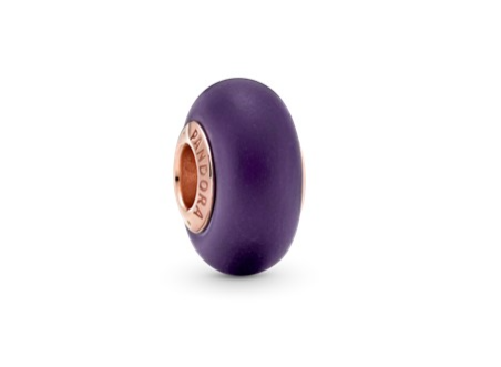 CHARM DE CRISTAL DE MURANO MORADO MATE 789547C00