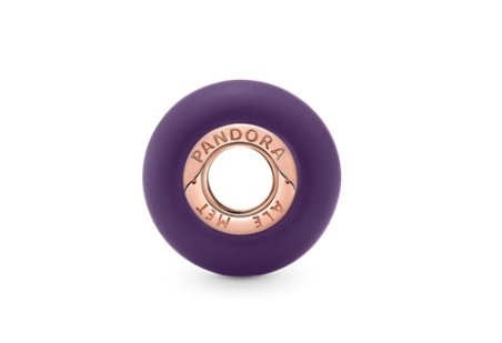 CHARM DE CRISTAL DE MURANO MORADO MATE 789547C00