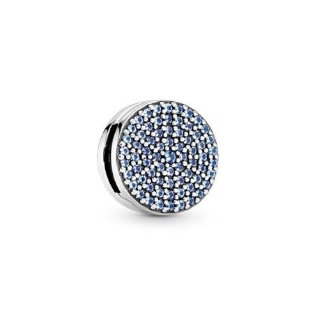 CHARM PANDORA CLIP PAVÉ AZUL REDONDO 797583C01