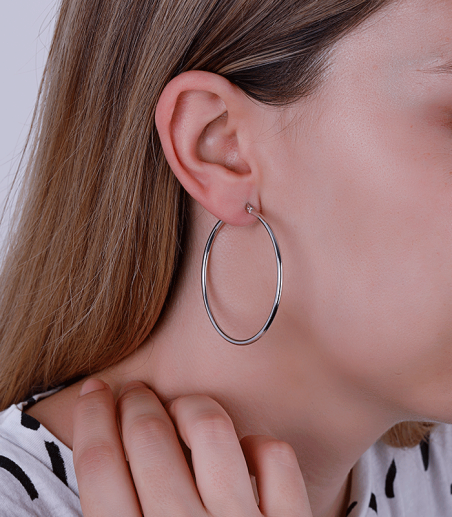 Pendientes Aro Oro 18k 40mm "Raisa"
