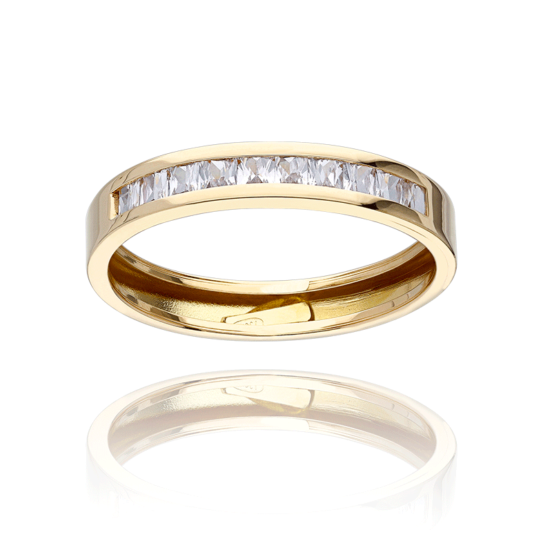 ANILLO "GUELMIM" ORO 18K Y CIRCONITAS