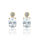 Pendientes "Marine" Oro 18k y Topacios Azules