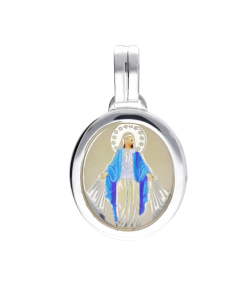 MEDALLA EN PLATA DE LEY VIRGEN MILAGROSA