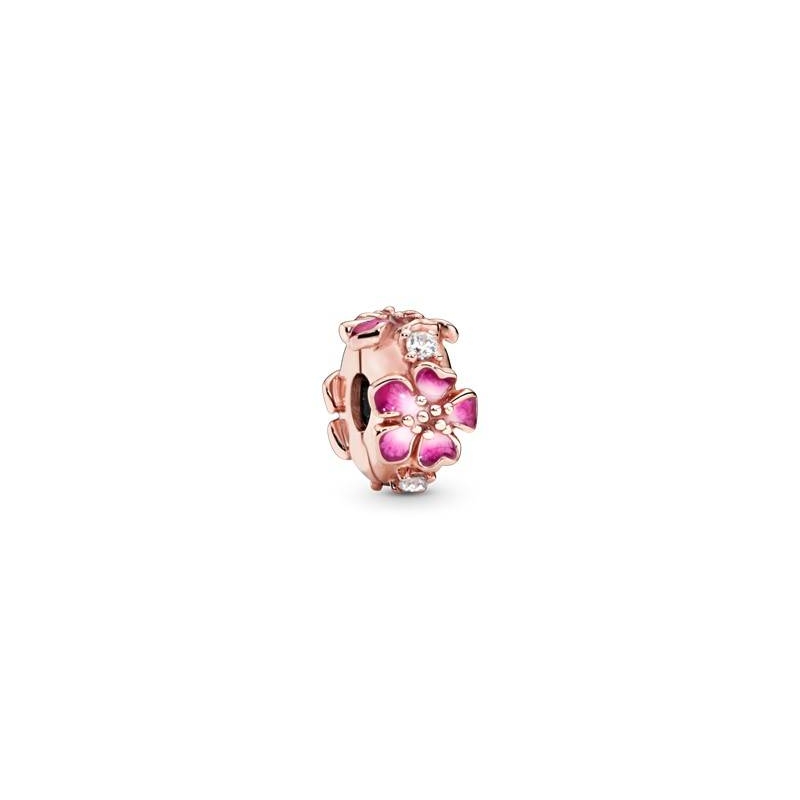 CHARM PANDORA CLIP FLOR MELOCOTÓN ROSA 788099CZ