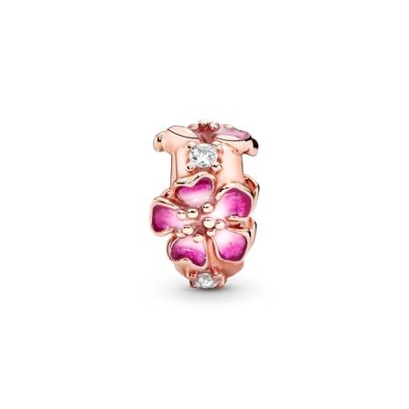 CHARM PANDORA CLIP FLOR MELOCOTÓN ROSA 788099CZ