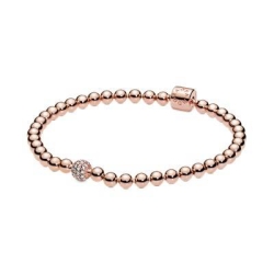 PULSERA PANDORA BRAZALETE DE BOLAS Y PAVÉ 588342CZ