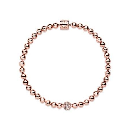 PULSERA PANDORA BRAZALETE DE BOLAS Y PAVÉ 588342CZ