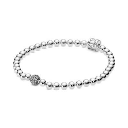 PULSERA PANDORA BRAZALETE DE BOLAS Y PAVÉ 598342CZ